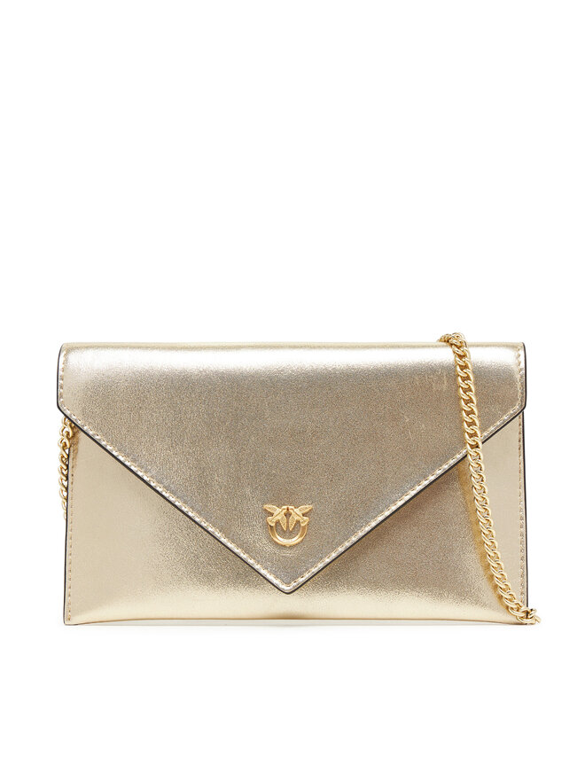PINKO Rankinė PINKO Flat Purse Mini AI 25-26 PCPL 105347 A2O9 Auksinė