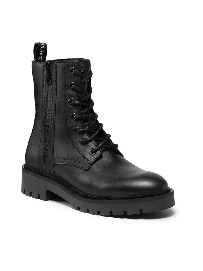 Aulinukai Calvin Klein Jeans Combat Mid Laceup Boot W Zip YW0YW00417 Juoda  | eavalyne.lt
