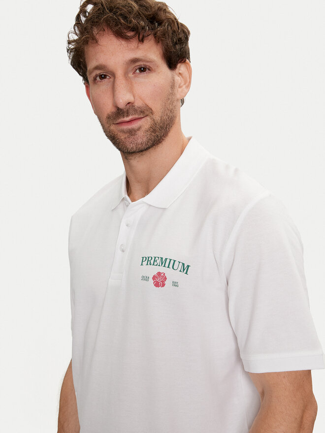 Jack&Jones Jack&Jones Poloshirt Jprblaalfie 12259678 Weiß Regular Fit