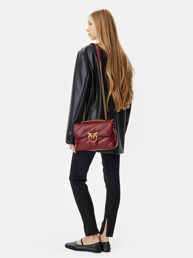 PINKO Borsetta PINKO Love Puff Classic Cl PLTT 100038 A0F2 Bordeaux