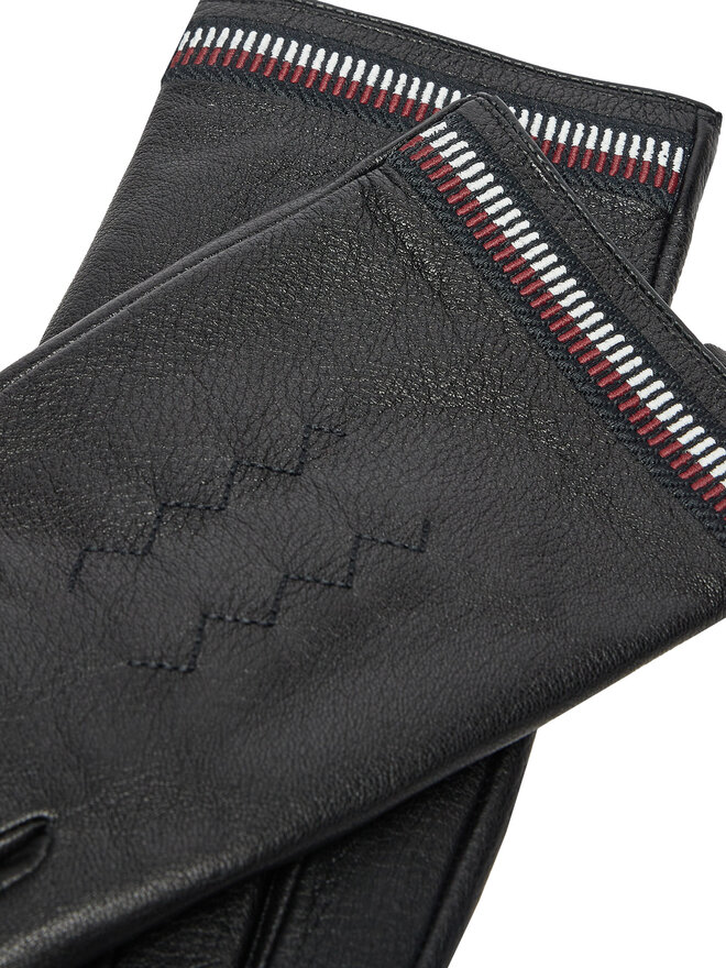 Tommy Hilfiger Guanti da uomo Tommy Hilfiger Corp Love AM0AM12826 Nero