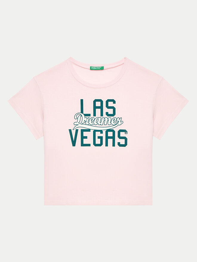 United Colors Of Benetton United Colors Of Benetton Camiseta 3096C10LG Rosa Regular Fit