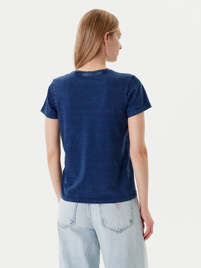 Guess Jeans Guess Jeans Majica W5YI22 KCTL1 Mornarsko modra Regular Fit