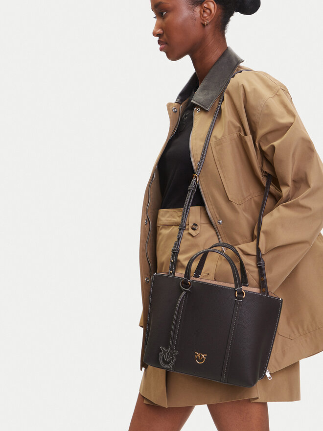 PINKO Borsetta PINKO Carrie Shopper Classic AI 24-25 PLTT 102833 Marrone