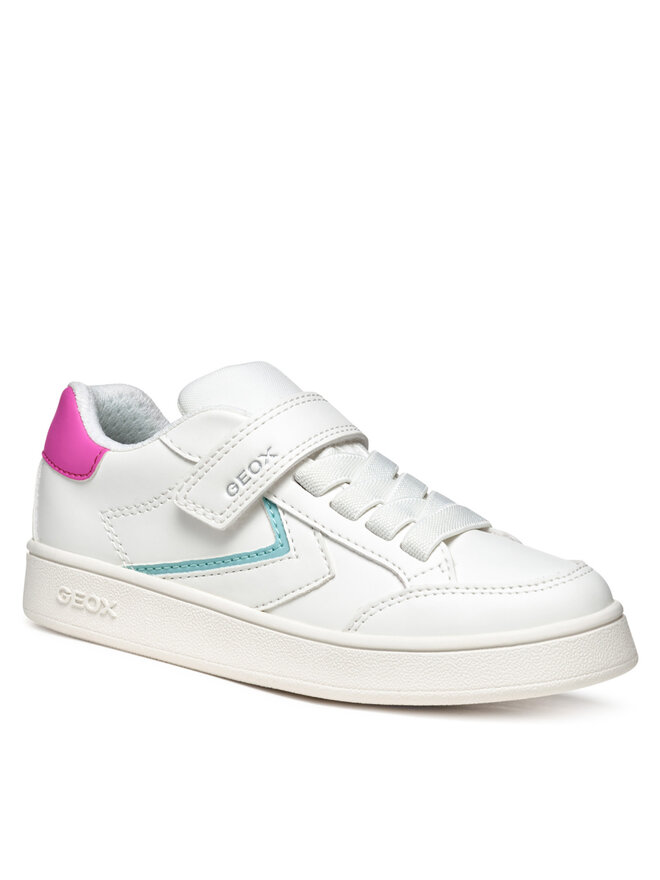Geox Sneakersy Geox J Eclyper J55LRB 5411 C0563 S Biały