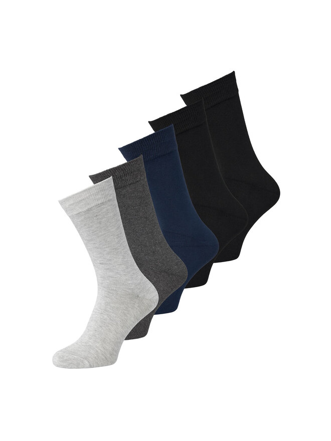 Jack&Jones Zestaw 5 par wysokich skarpet męskich Jack&Jones 12198027 Kolorowy