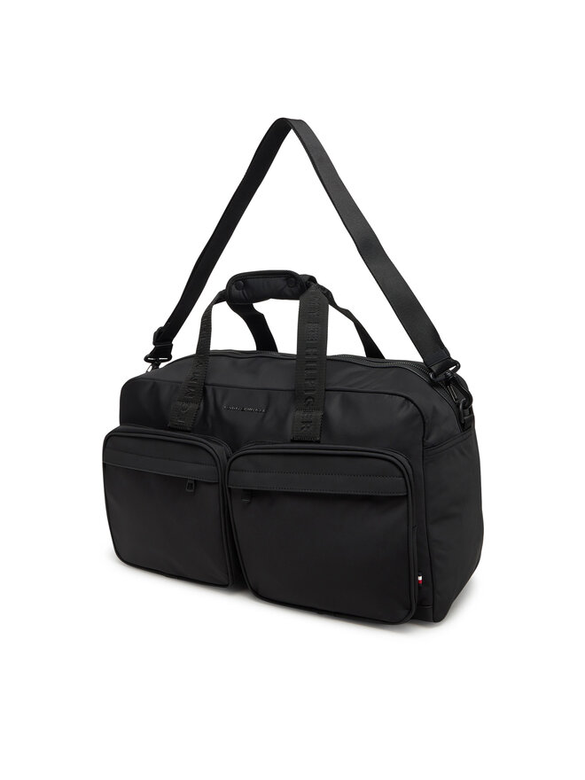 Tommy Hilfiger Torbica Tommy Hilfiger Th Repreve Duffle AM0AM13362 Črna