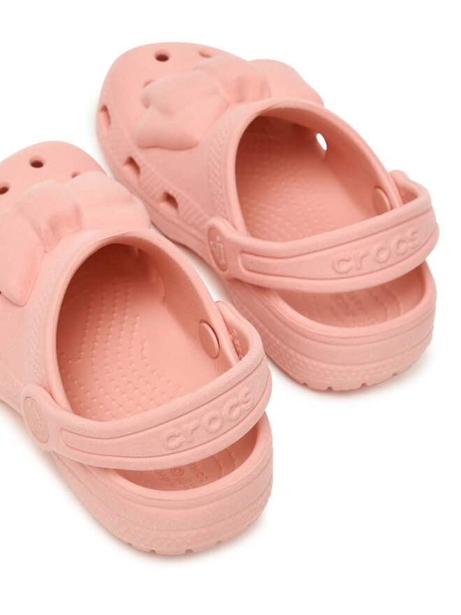 Crocs Natikače Crocs Toddler Classic Velvet Bow Clog 211887 Ružičasta
