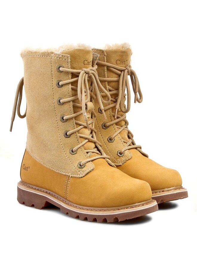 CATerpillar Trapper stila apavi CATerpillar Bruiser Scrch Lace P305753 Dzeltens