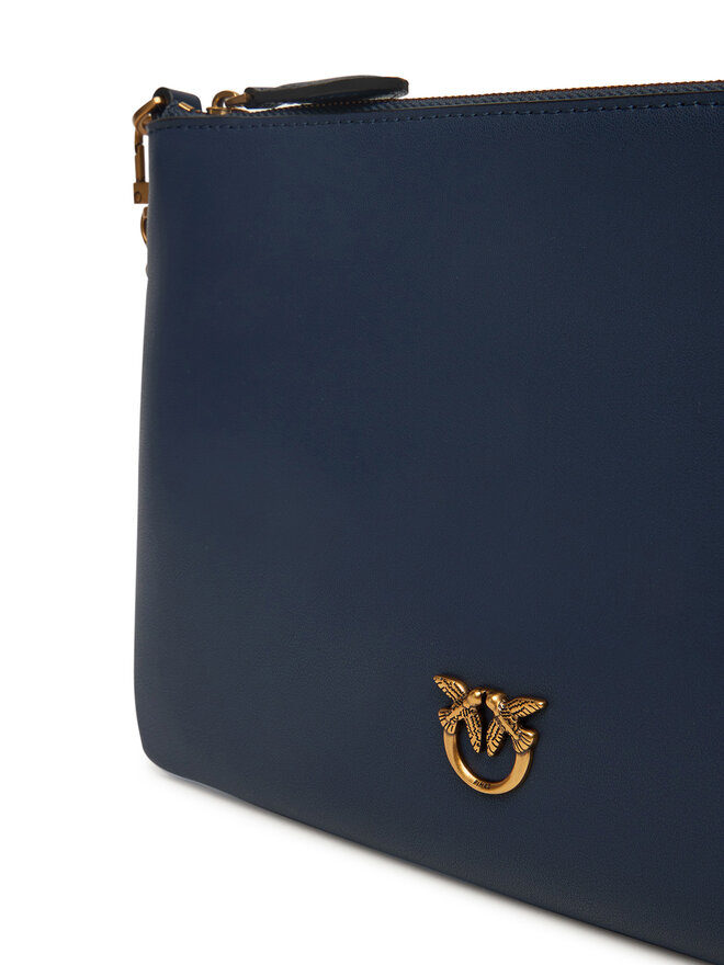 PINKO Handtasche PINKO Flat Classic AI 25-26 PCPL 100455 A0F1 Dunkelblau