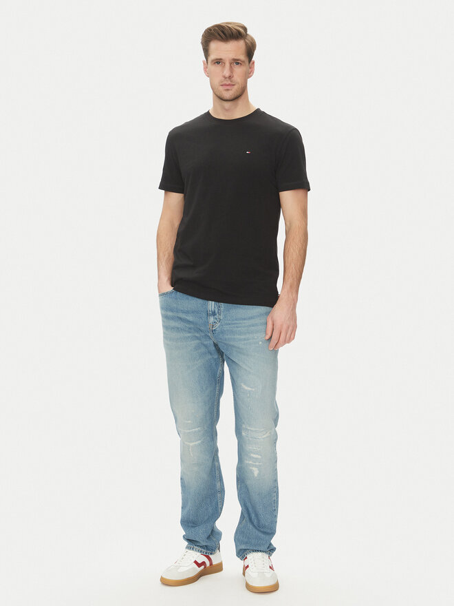 Tommy Hilfiger Tommy Hilfiger Marškinėliai UM0UM03362 Juoda Regular Fit