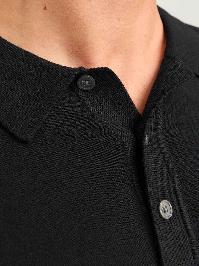 Jack&Jones Jack&Jones Pólóing William 12259650 Fekete Regular Fit