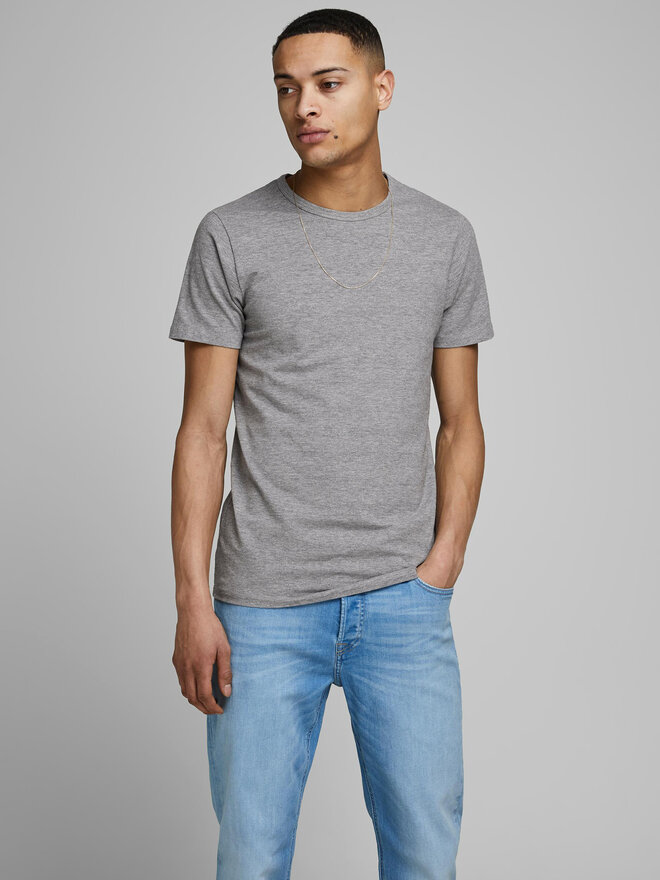 Jack&Jones Jack&Jones Футболка Basic 12058529 Сірий Stretch Fit