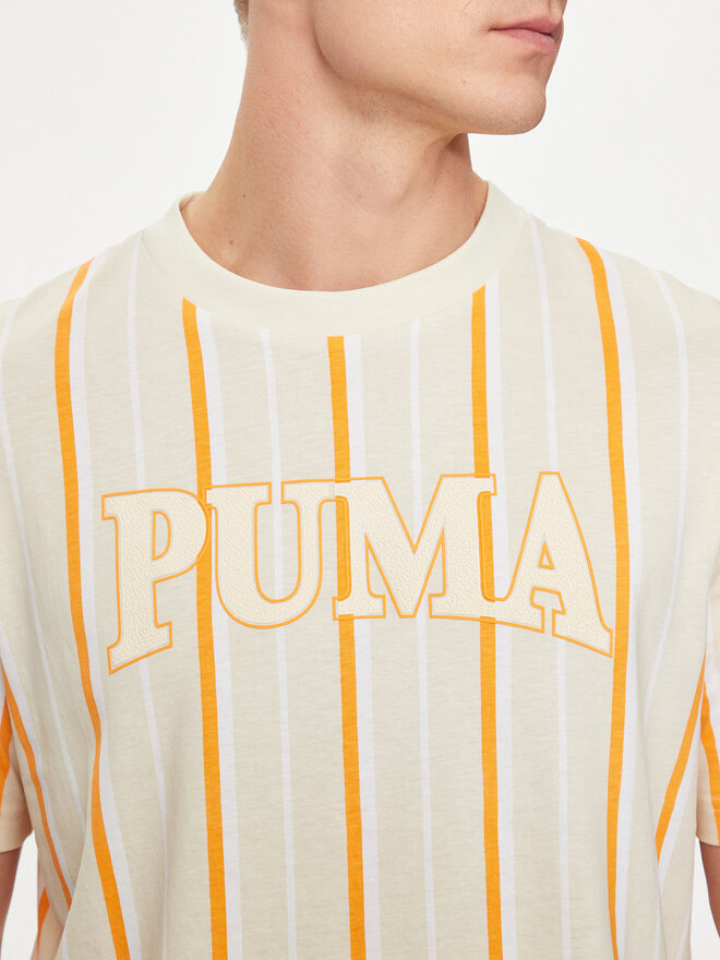 Puma Puma Marškinėliai Squad 678973 Écru Regular Fit