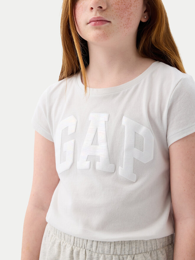 Gap Gap Marškinėliai 885666 Écru Regular Fit