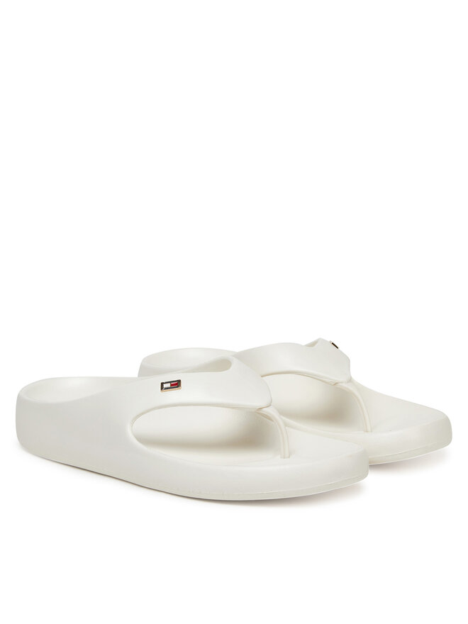 Tommy Hilfiger Джапанки Tommy Hilfiger Th Comfort Beach Sandal FW0FW08522 Бял