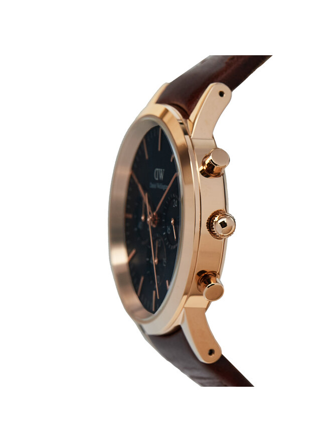 Daniel Wellington Hodinky Daniel Wellington Iconic Chronograph St Mawes Arctic DW00100639 Hnědá