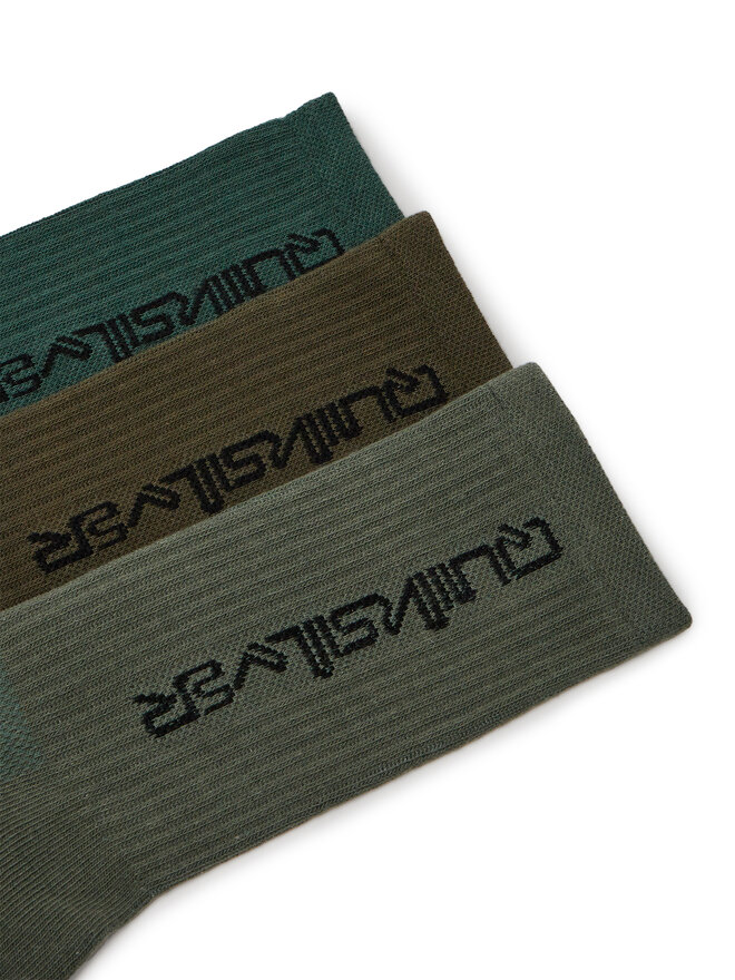 Quiksilver Skarpety Quiksilver AS_QUIKSILVER_100W_SS25 (3-PACK) Khaki