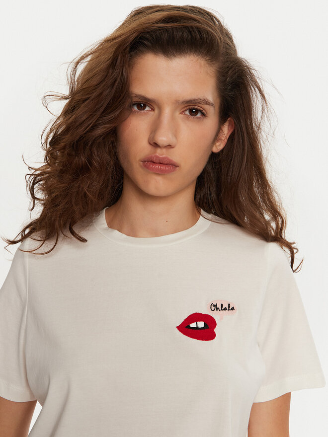 Vero Moda Vero Moda Camiseta Elena 10326789 Blanco Boxy Fit