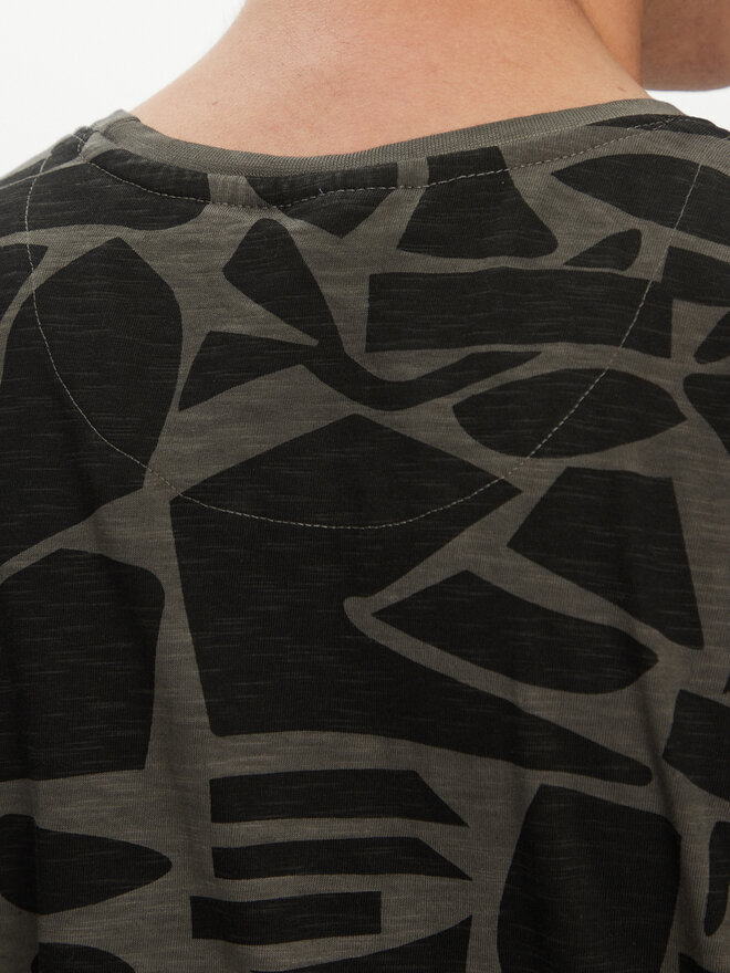 INDICODE INDICODE T-Shirt Avarua 41-102 Μαύρο Regular Fit