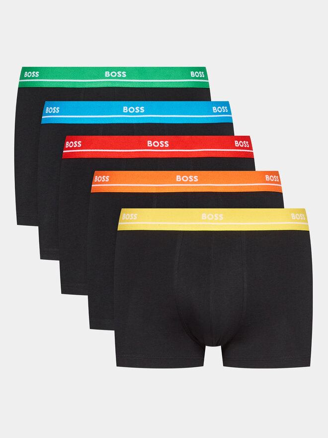 BOSS Boss 5 darab boxer 50489616 Fekete