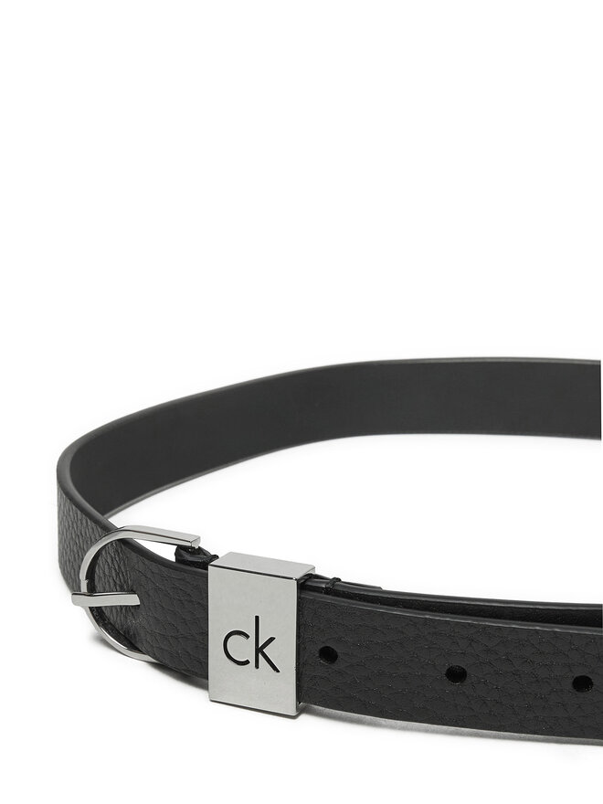 Calvin Klein Ženski remen Calvin Klein Ck Loop Thin Round Buckle 2.5 K60K612856 Crna
