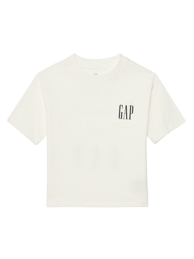 Gap Gap Marškinėliai 745250-01 Balta Regular Fit