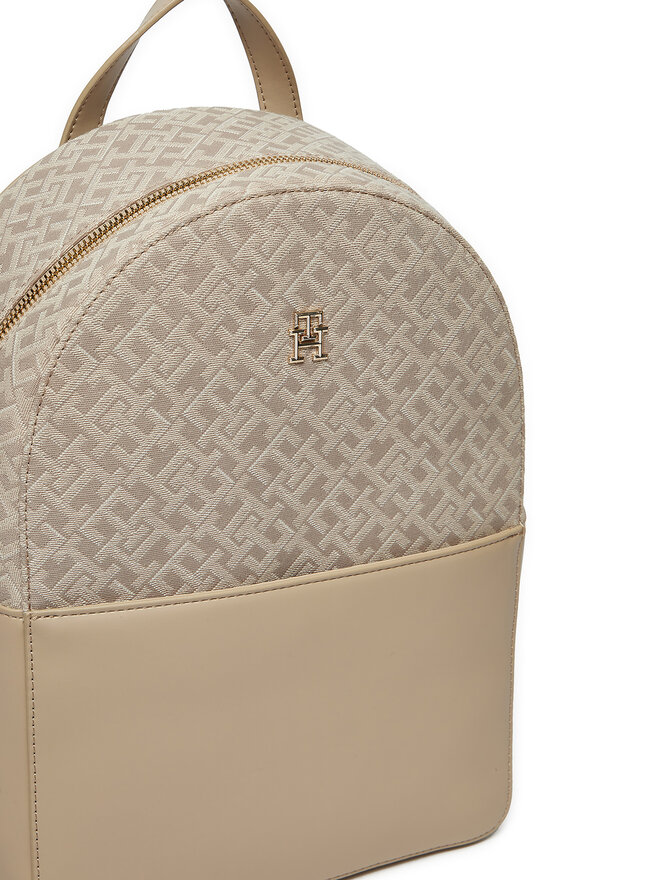 Tommy Hilfiger Rucsac Tommy Hilfiger Th Jacquard Backpack AW0AW17074 Bej
