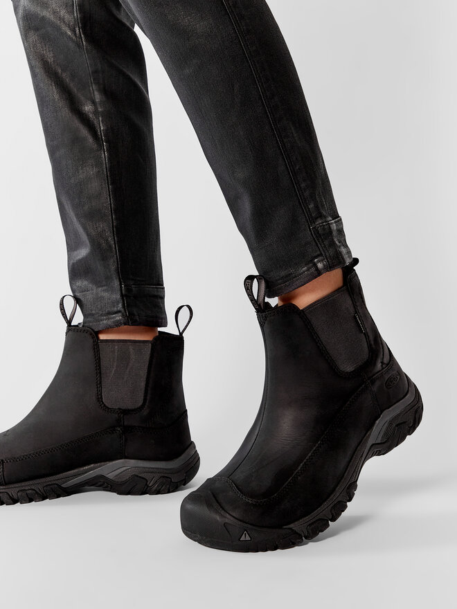 Keen Μποτάκια με λάστιχο Keen Anchorage Boot III WP 1017789 Μαύρο