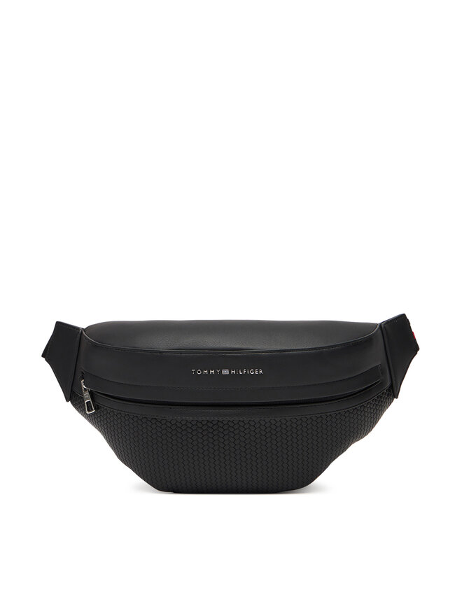 Tommy Hilfiger Τσαντάκι μέσης Tommy Hilfiger Th Woven Bum Bag AM0AM13634 Μαύρο