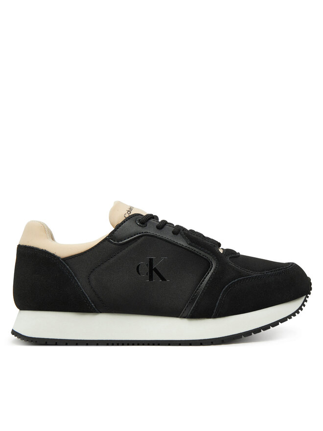 Calvin Klein Jeans Sneakers Calvin Klein Jeans Runner Laceup Low Mg Media YW0YW01644 Schwarz