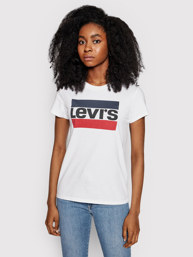 Levi's® Levi's Marškinėliai The Perfect Graphic Tee 17369-0297 Balta Regular Fit