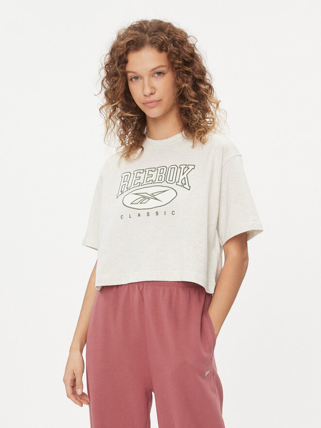 Reebok Reebok Camiseta Classics Big Logo HZ8099 Blanco Fitted Fit