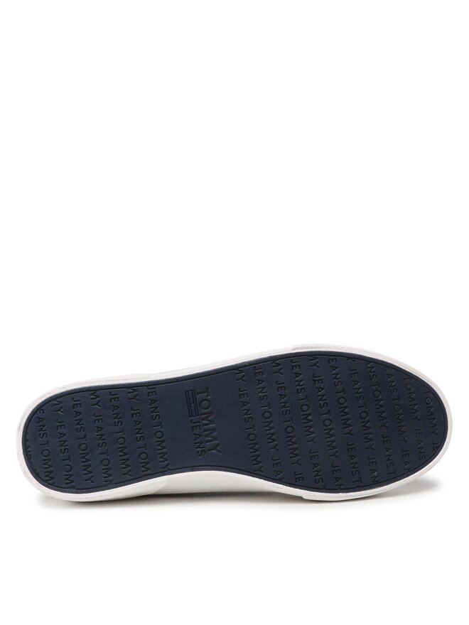 Tommy Jeans Sneakers aus Stoff Tommy Jeans Canvas Sneaker EM0EM01299 Dunkelblau