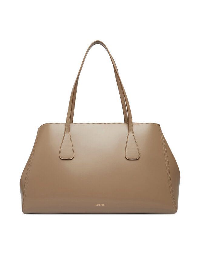 Calvin Klein Handtasche Calvin Klein Ck Snap Large Tote LV04F3502G Beige