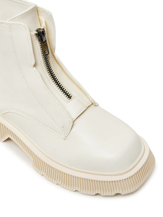 United Colors Of Benetton Schnürstiefeletten United Colors Of Benetton 8H6DDD038 Écru