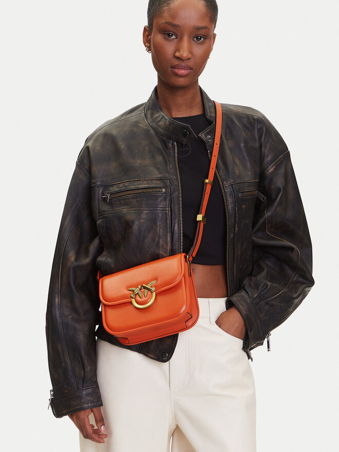PINKO Táska PINKO Love Box Bag Fl Mini PE 25 PLTT 104297 A26L Narancssárga