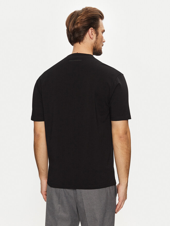 KARL LAGERFELD KARL LAGERFELD Póló 755198 551221 Fekete Regular Fit