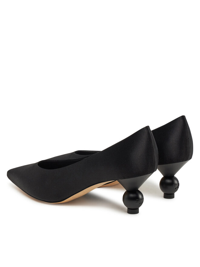 Weekend Max Mara Félcipő Weekend Max Mara Renzasatin 2515521055600 Fekete