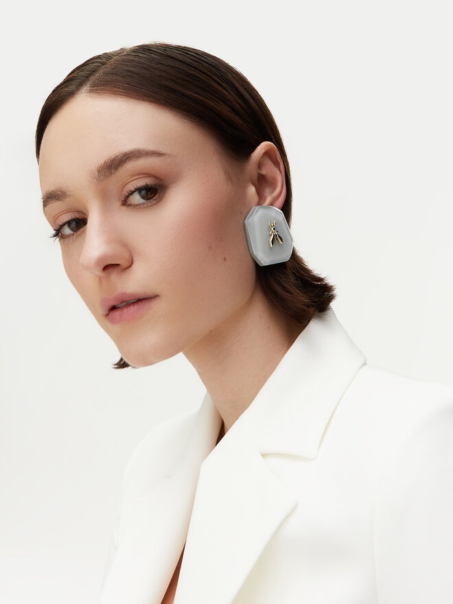 Patrizia Pepe Ohrclips Patrizia Pepe 8J1723/V034-C141 Grau