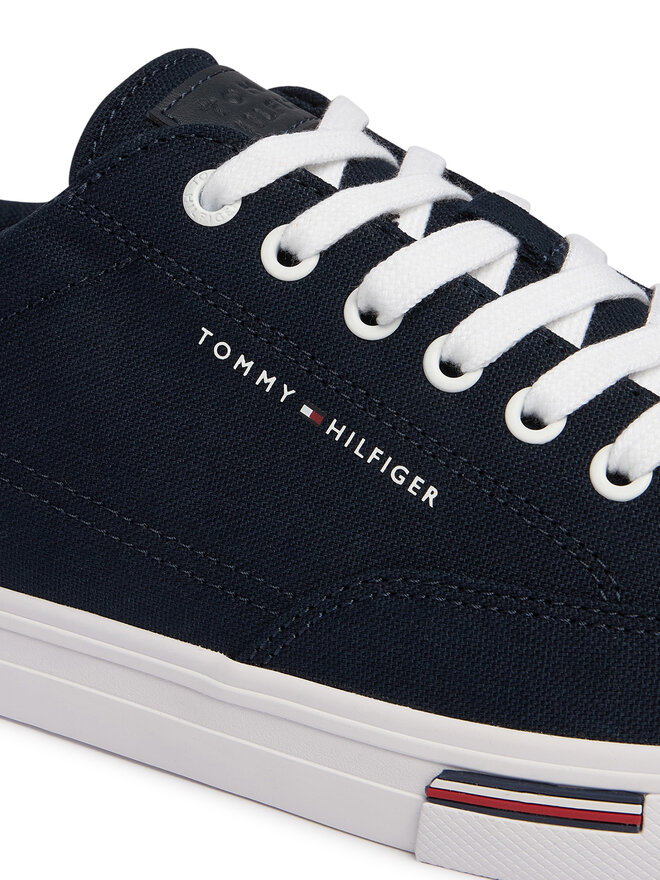 Tommy Hilfiger Sneakers aus Stoff Tommy Hilfiger Vulc Core Rwb Long FM0FM05813 Dunkelblau
