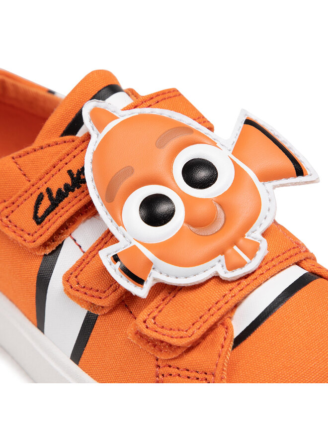 Clarks Trampki Clarks City Nemo K 261576667 Pomarańczowy