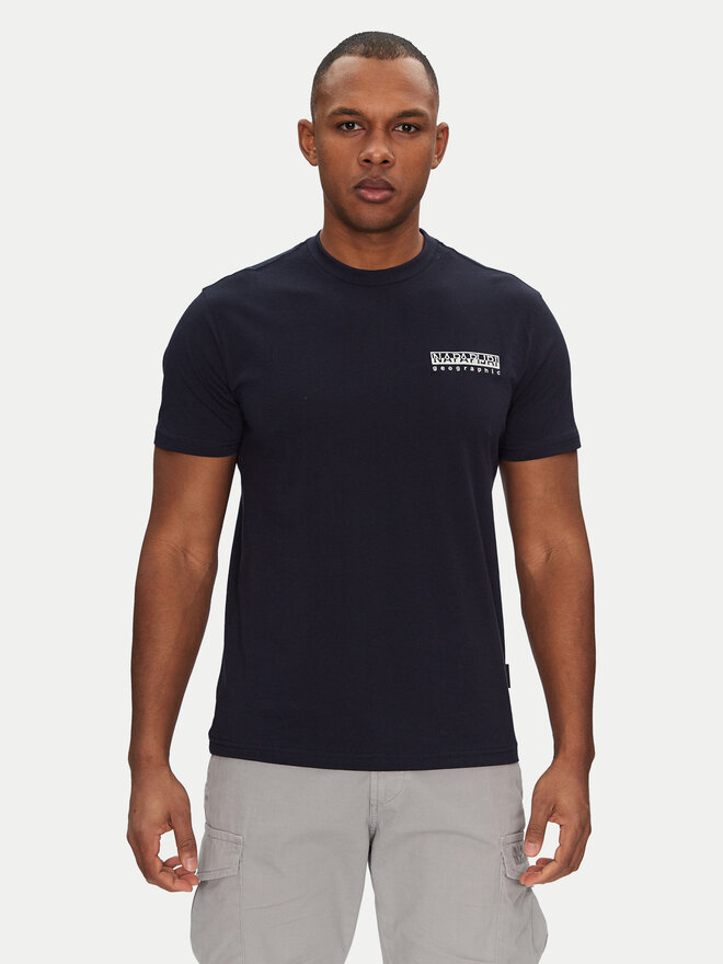 Napapijri Napapijri T-shirt S-Vignoni NP0A4ILX Tamnoplava Regular Fit