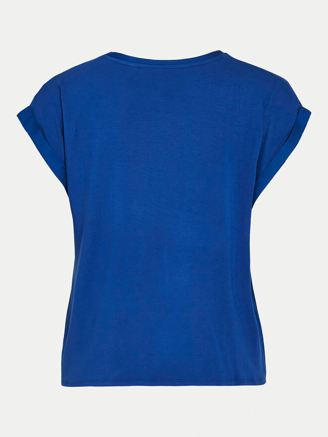 Vila Vila Camiseta Ellette 14059563 Azul Regular Fit