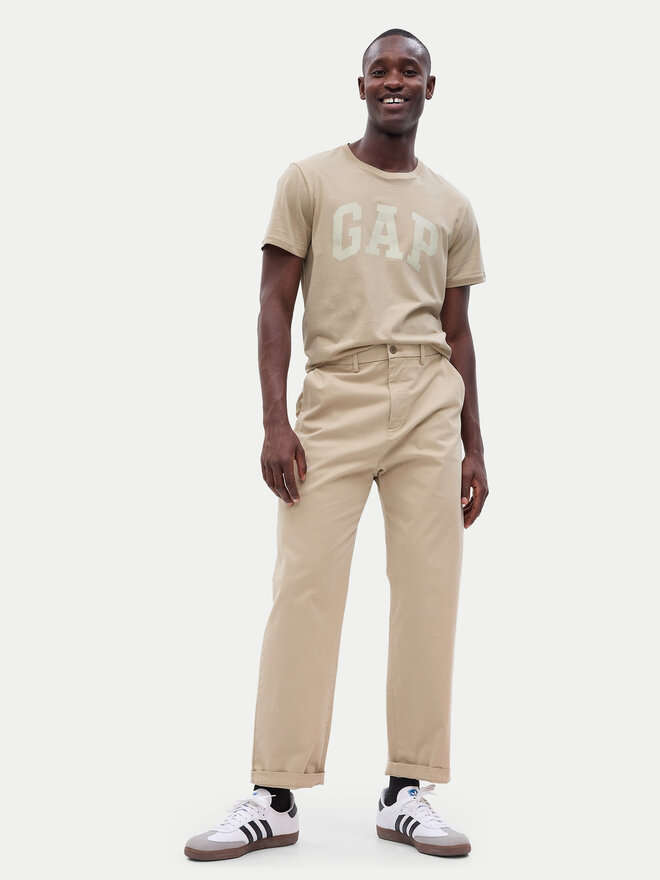 Gap Gap Marškinėliai 663921-01 Smėlio Regular Fit