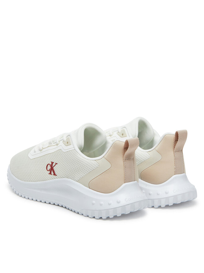 Calvin Klein Jeans Sportcipők Calvin Klein Jeans Eva Runner L-Up Mix Mesh Logo Ck YW0YW01851 Fehér