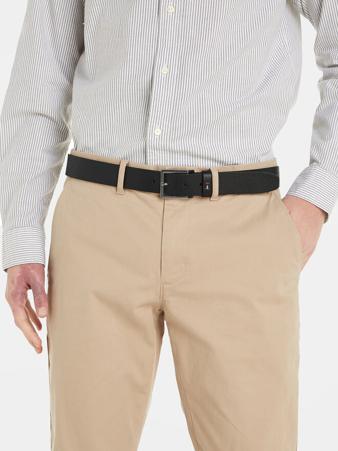 Tommy Hilfiger Ζώνη Ανδρική Tommy Hilfiger Oliver 3.5 Ext AM0AM11461 Μαύρο