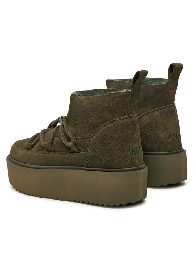Inuikii Śniegowce Inuikii Classic Low Platform 75204-004 Khaki