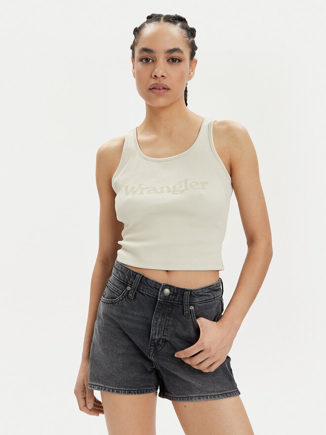 Wrangler Wrangler Top Logo 112350281 Beis Slim Fit