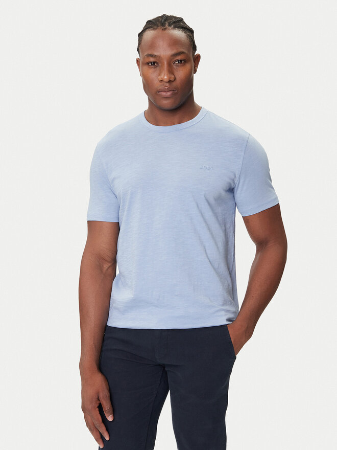 BOSS BOSS Camiseta Tegood 50508243 Celeste Regular Fit